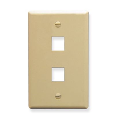 IC107F02IV---2Port-Face-Ivory-