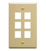 IC107F06IV---6Port-Face-Ivory-