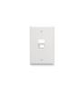 FACEPLATE--ANGLED--1-GANG--1-PORT--WHITE
