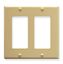 FACEPLATE--DECOREX--2-GANG--IVORY