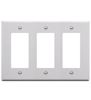 FACEPLATE--DECOREX--3-GANG---WHITE