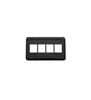 FACEPLATE--FURNITURE--TIA--4-PORT--BLACK