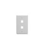 FACEPLATE--OVERSIZED--2-PORT--WHITE