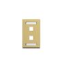 FACEPLATE--ID--1-GANG--2-PORT--IVORY
