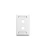 FACEPLATE--ID--1-GANG--2-PORT--WHITE