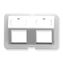 BEZEL--ELITE--ANGLED--2-PORT--WHITE