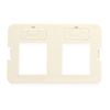 BEZEL--ELITE--FLAT--2-PORT--WHITE