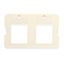 BEZEL--ELITE--FLAT--2-PORT--WHITE