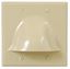 FACEPLATE--2-GANG--BULK-NOSE--IVORY