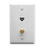 FACEPLATE--IDC--DATA--F-TYPE--WHITE
