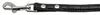 18mm  Two Tier Faux Croc Collar Black 12IN Leash