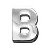 34IN (18mm) Chrome Letter Sliding Charms B 34 (18mm)