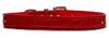 18mm  Two Tier Faux Croc Collar Red Large