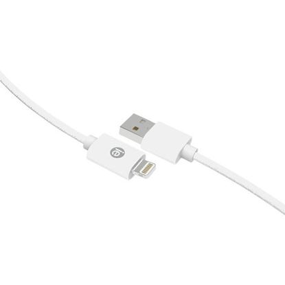 10FT BRAID LTNG USB WHT